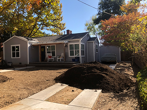 Getting ready for sod installation